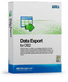 Программное обеспечение EMS Data Export for DB2 является мощным решением для быстрого экспорта данных DB2 в любой из 20 доступных форматов, включая Microsoft Excel, Microsoft Word (RTF), HTML, XML, PDF, TXT, CSV, DBF, ODF и другие EMS Data Export for DB2