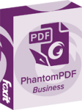 Программное обеспечение <b>Foxit PhantomPDF Business</b> - готовое корпоративное решение для работы с PDF-документами, которое является расширенной версией программы PhantomPDF Standard и содержит возможности для инициации общего рецензирования, расширенного редактирования, обеспечения безопасности, дополнительного сжатия файлов, создания документов в форматах PDF A/E/X и использования нумерации Бейтса Foxit PhantomPDF Business 8